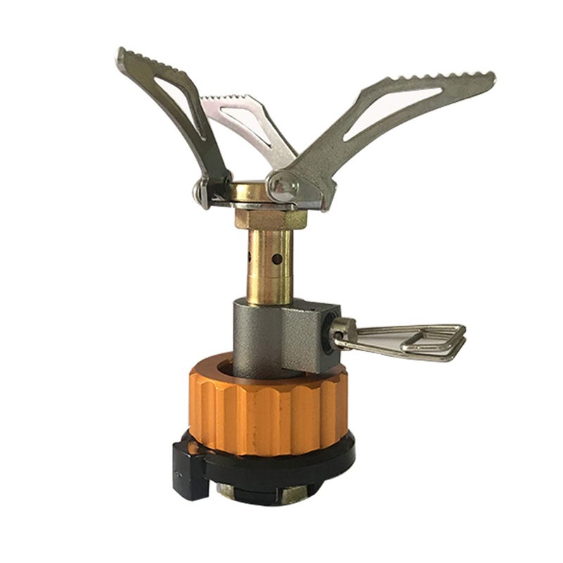 DESERT & FOX Ultralight Mini Camping Stove + Stove Adapter, Titanium Alloy Automatic Foldable Outdoor Cookware Tool for Picnic,Cookout,Camping,Hiking - Image 2
